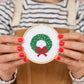 Christmas Wreath Mini Cross Stitch Kit