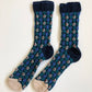 Tulips Garden Socks - Navy