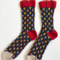 Tulips Garden Socks -  Red