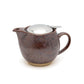 15oz Round Ceramic Teapot - Iron Brown