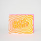 Lovers Forever Letterpress Greeting Card by Ashkahn: Plastic sleeve