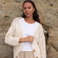 Nora Crochet Cardigan - Cream