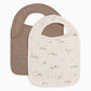 2-Pack Bibs - Desert + Taupe