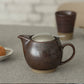 15oz Round Ceramic Teapot - Iron Brown