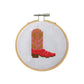 Cowboy Boot Mini Cross Stitch Kit