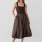 The Bella Dress - Brown