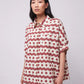 Geometric Print Oversize Shirt