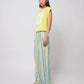 Multicolor Stripes Pleated Trousers