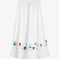 Garden Embroidery Poplin Skirt