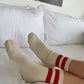 Her Varsity Socks - Red