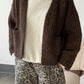 Alpaca Sweater Jacket - Wood