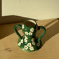 Amphora Candle Stick Holder - Scattered Petunia Emerald