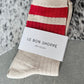 Her Varsity Socks - Red