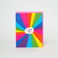 Rainbow Love You Letterpress Greeting Card by Ashkahn: Plastic sleeve