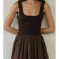 The Bella Dress - Brown