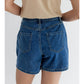 The Naomi Shorts - Washed Denim