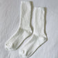 Cottage Socks - White Linen